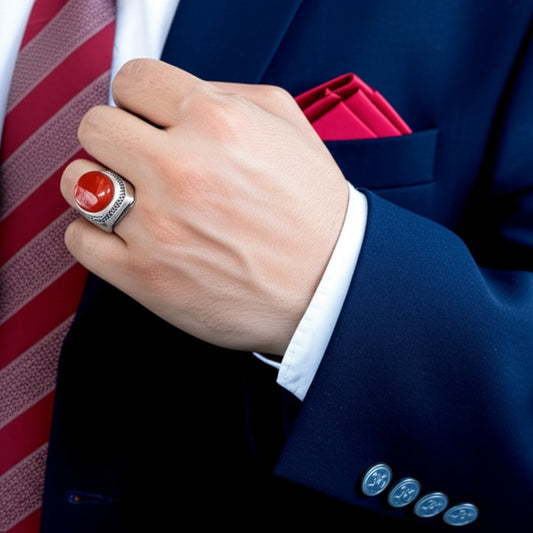 Men's yameni agate Ring