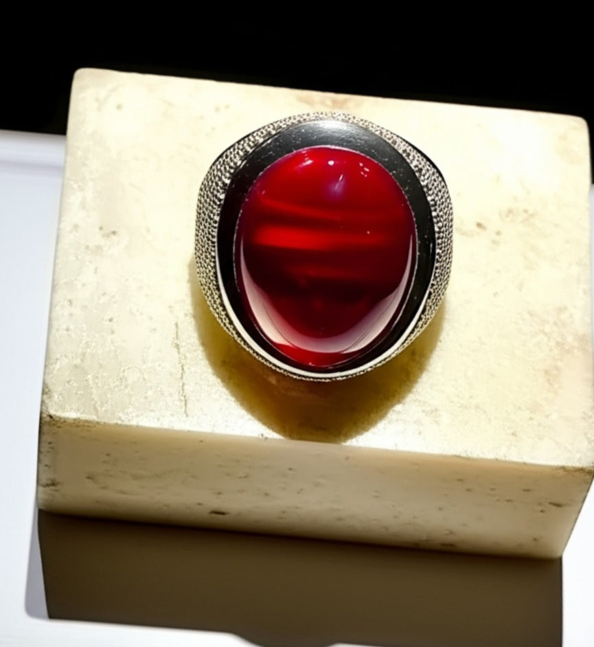 Men's ruby ring