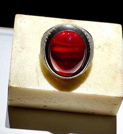 Men's ruby ring