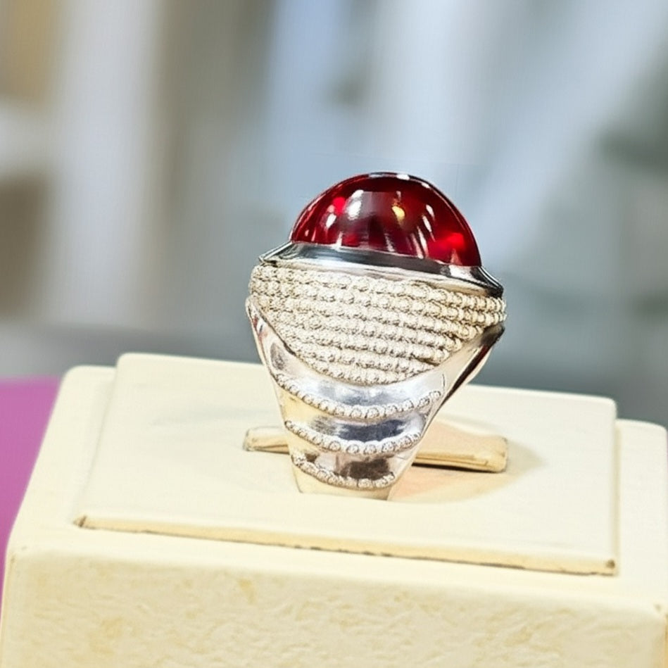 Men's ruby ring