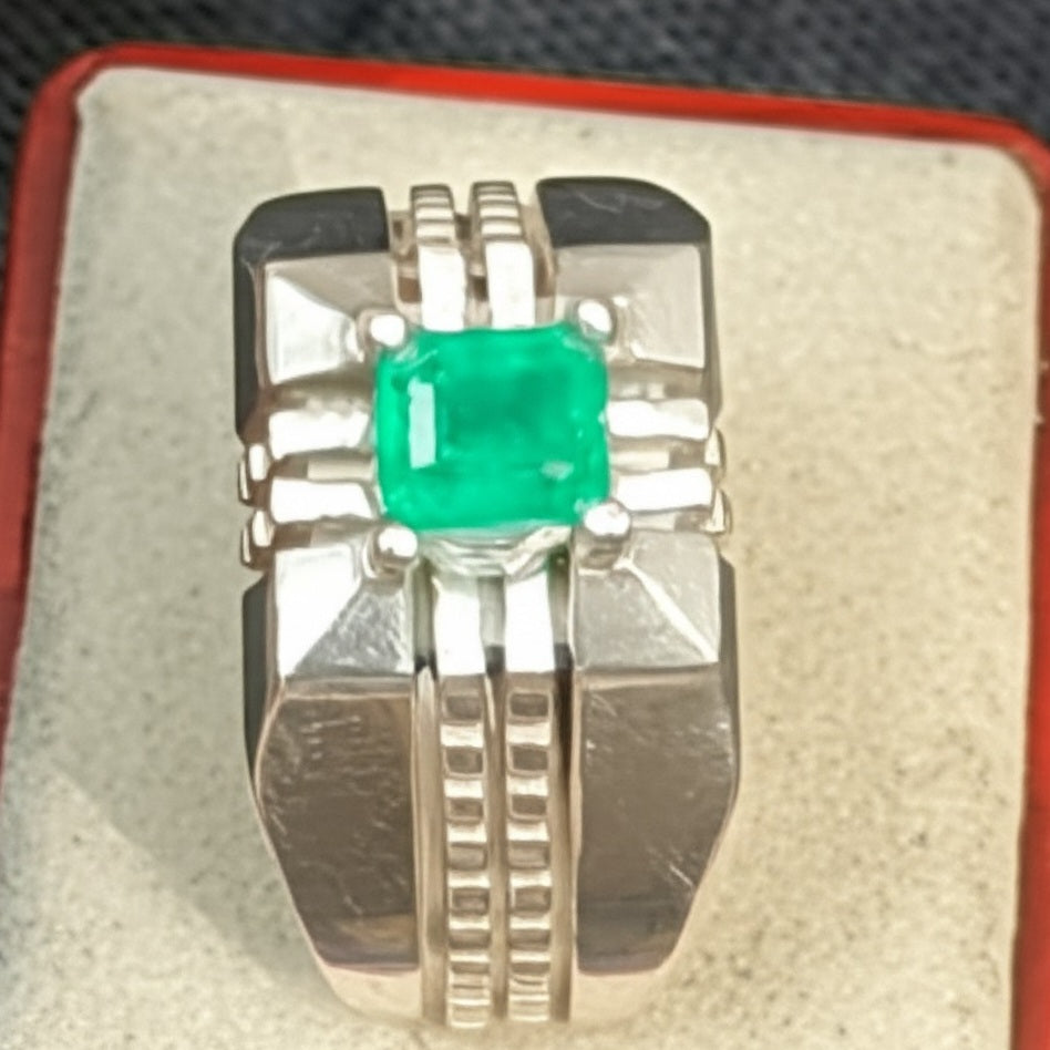 Men's Emerald Ring
