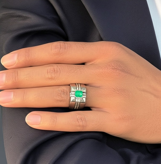 Men's Emerald Ring