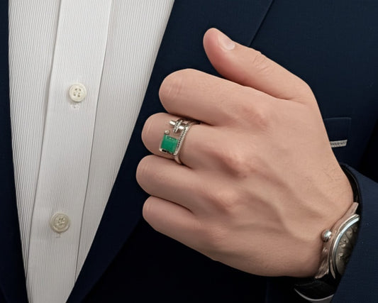 Men's Emerald Ring