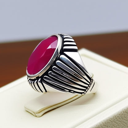 Men's ruby ring