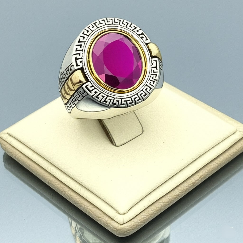 Men's ruby ring