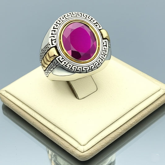 Men's ruby ring