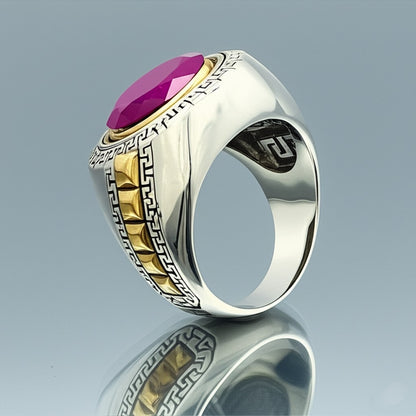 Men's ruby ring
