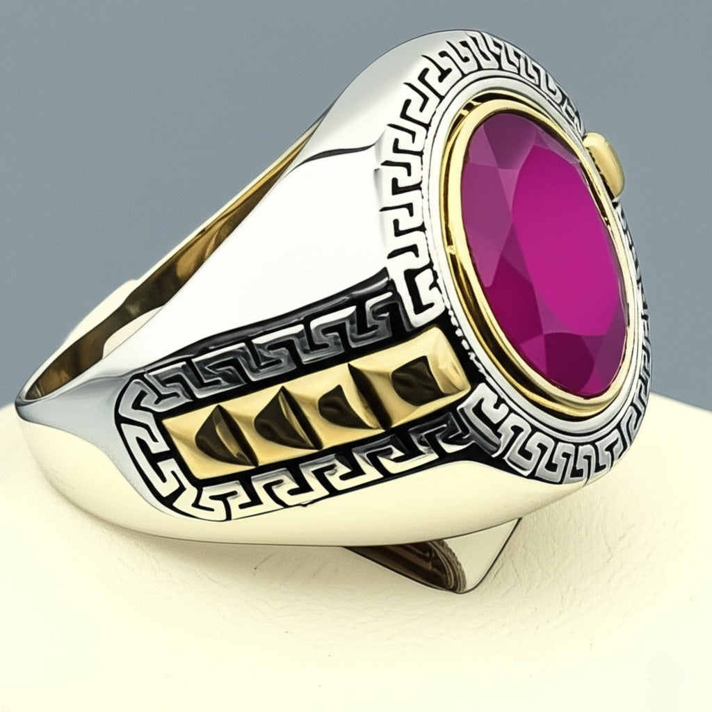 Men's ruby ring