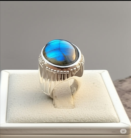Men's Labradorite ring