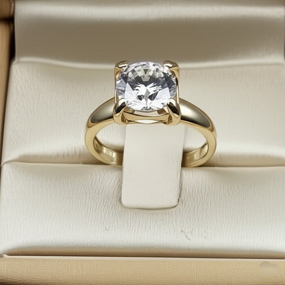 Cubic zircon men`s ring