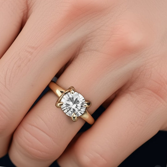 Cubic zircon men`s ring