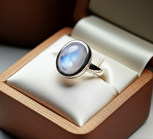 Men's moonstone Ring