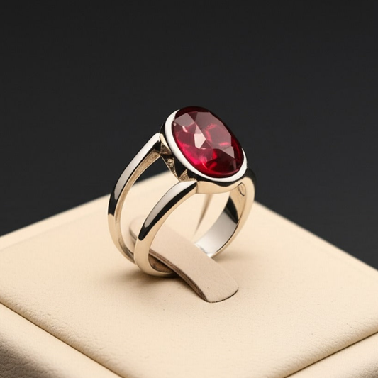 Men's ruby ring