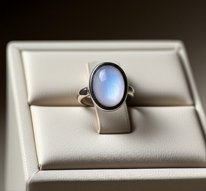 Men's moonstone Ring