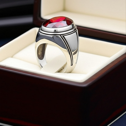 Men's ruby ring