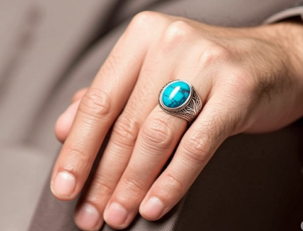 Blue Turquoise Ring
