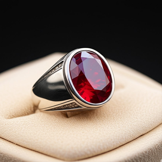 Men's ruby ring