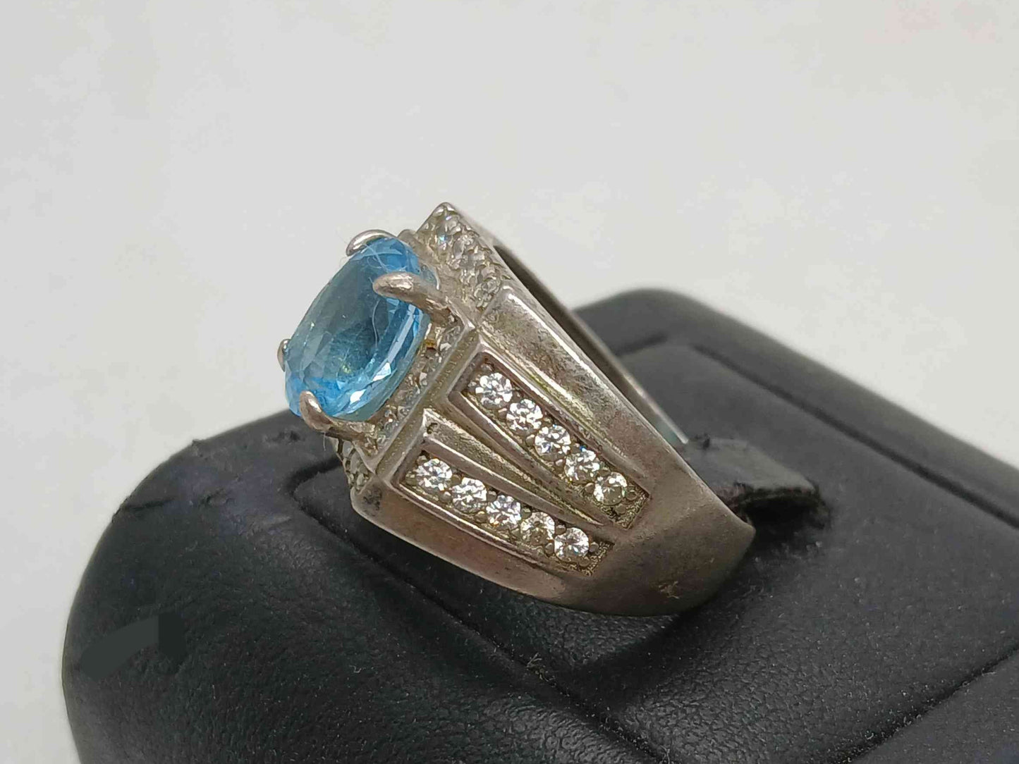 Men's sky blue topaz Ring