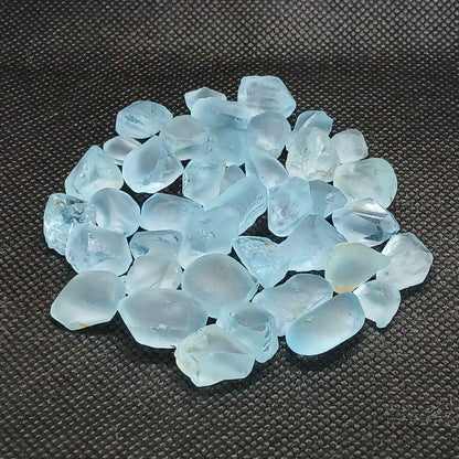 Rough sky blue topaz