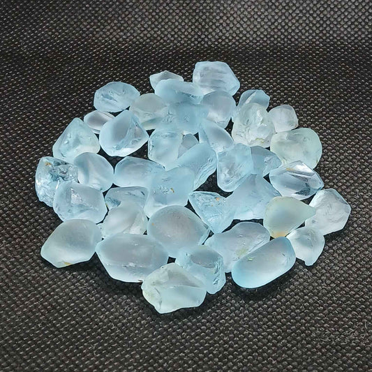 Rough sky blue topaz