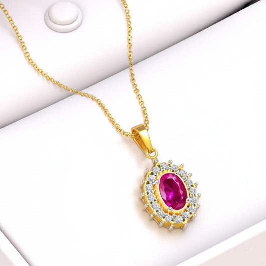 women's luxury ruby pendant