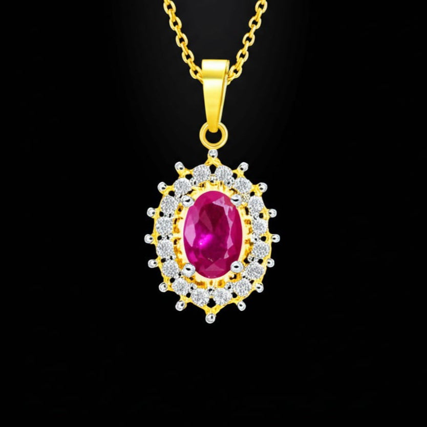 women's luxury ruby pendant