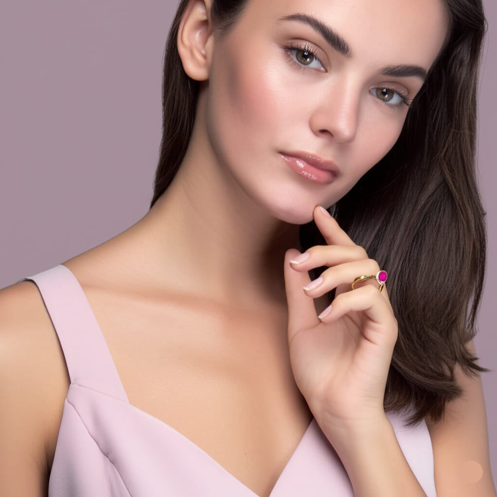 women's luxury ruby ring