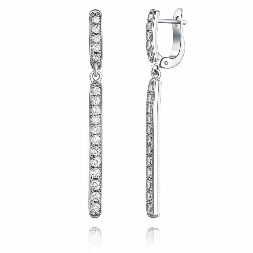 Women's luxury gold earrings (Diamond)