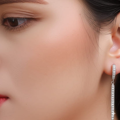 Women's luxury gold earrings (Diamond)