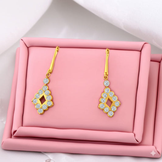 Women's luxury gold earrings (Diamond)