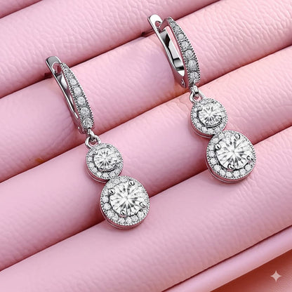 Women's luxury gold earrings (Diamond)