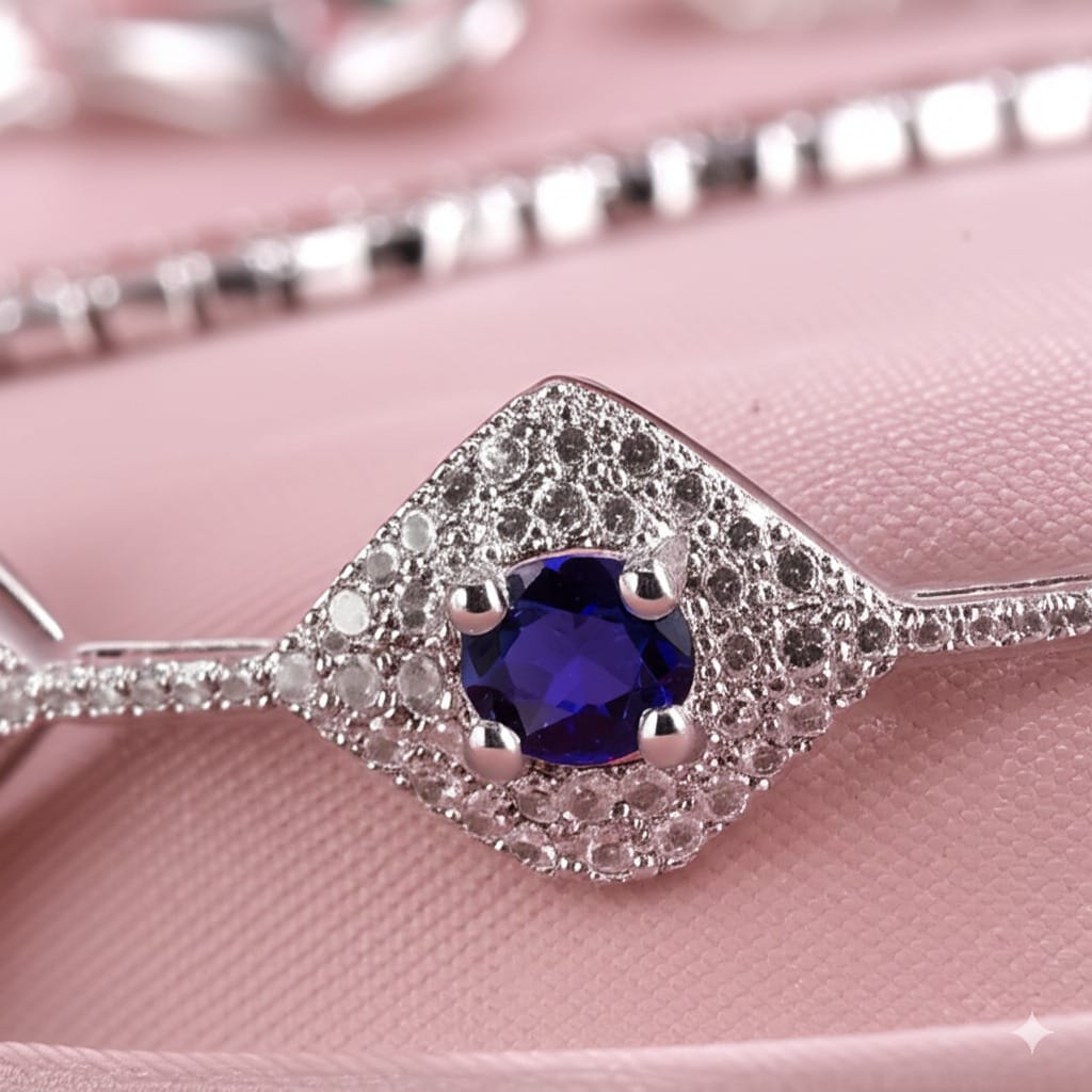 Women's luxury bracelet (sapphire & diamond)