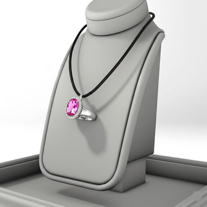 Men's pink tourmaline ring