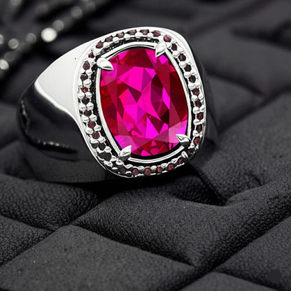 Men's ruby ring