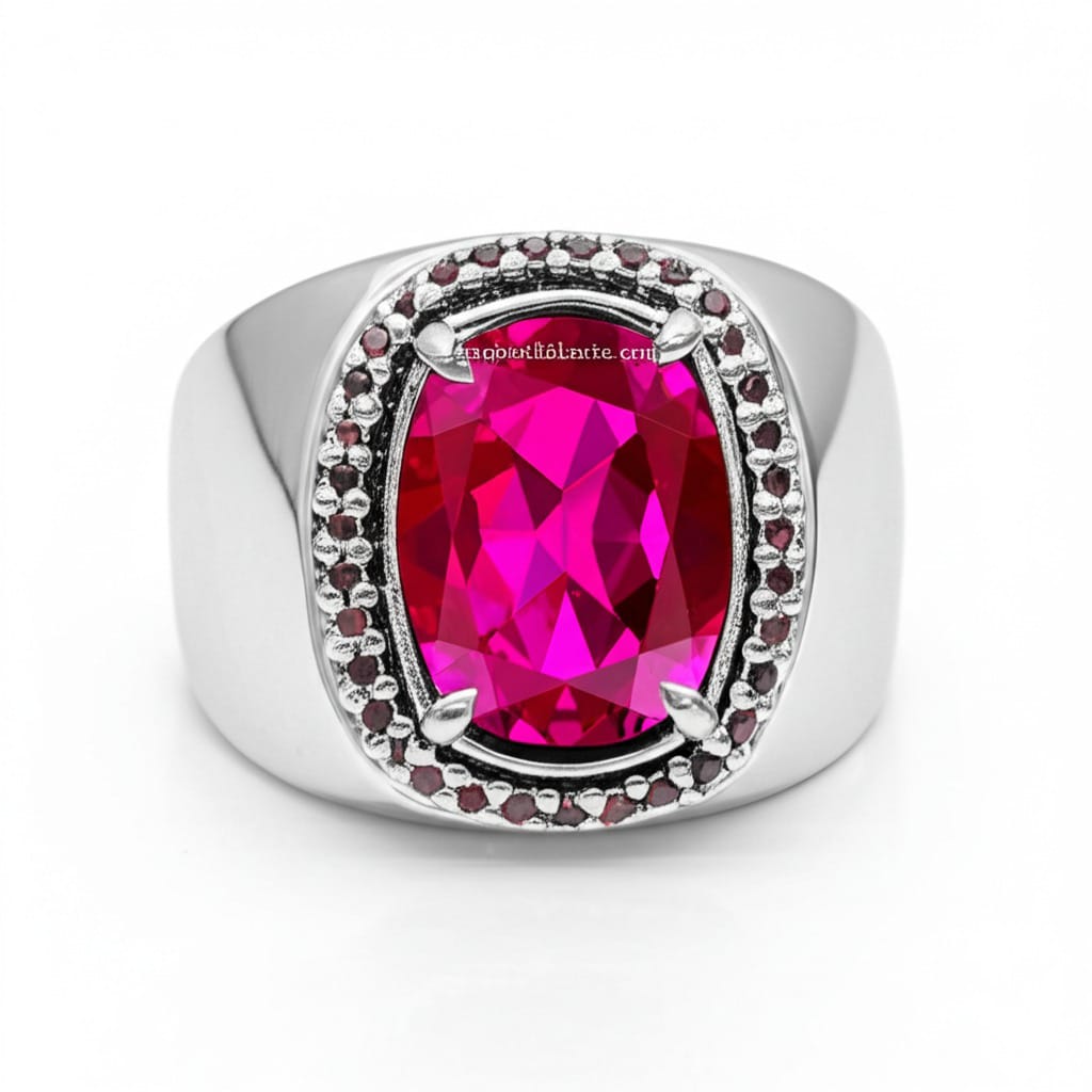 Men's ruby ring