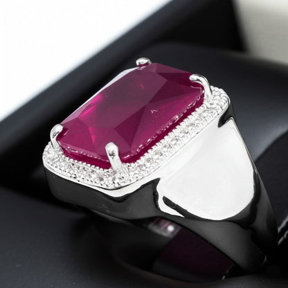 Men's ruby ring
