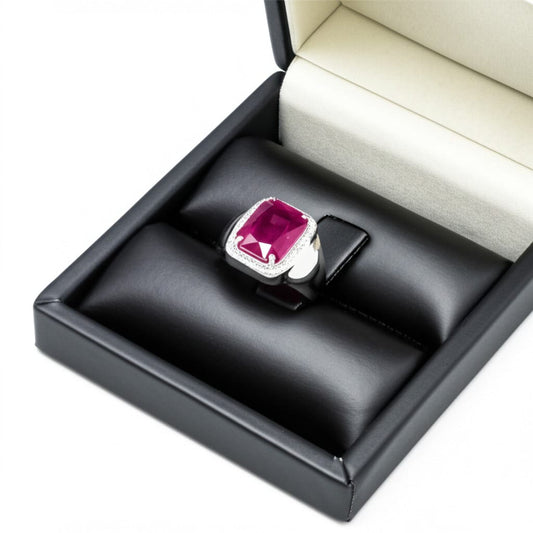Men's ruby ring