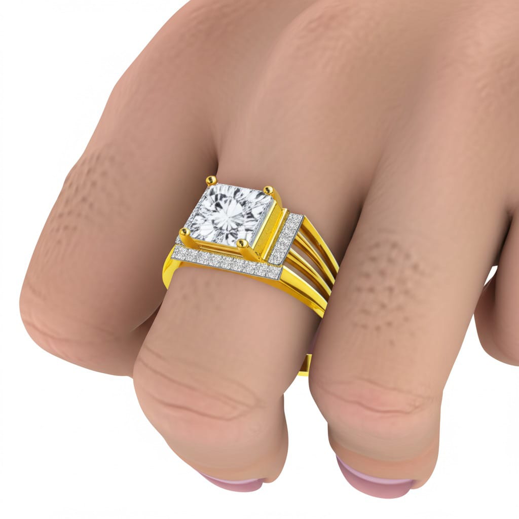 Men's diamond ring