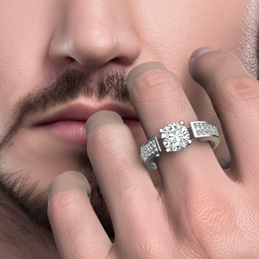 Men's diamond ring