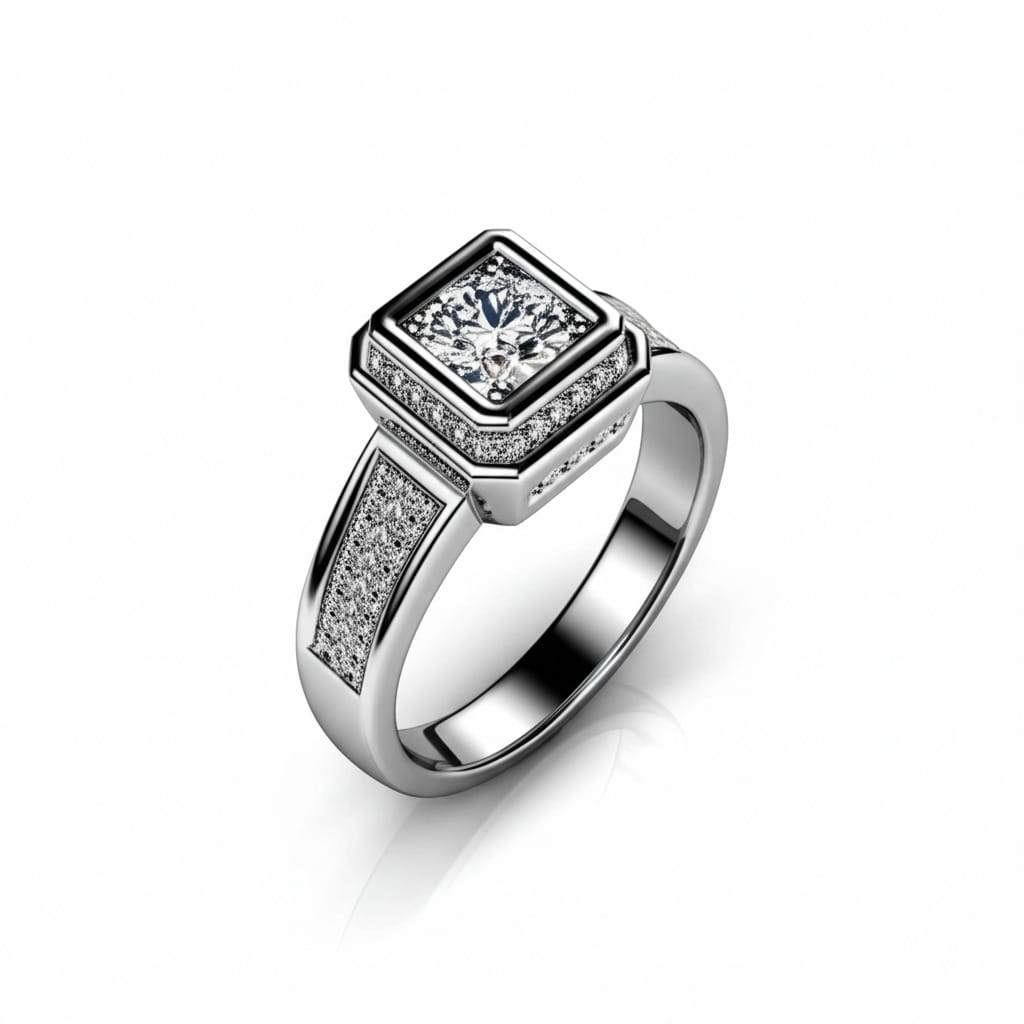 Men's diamond ring