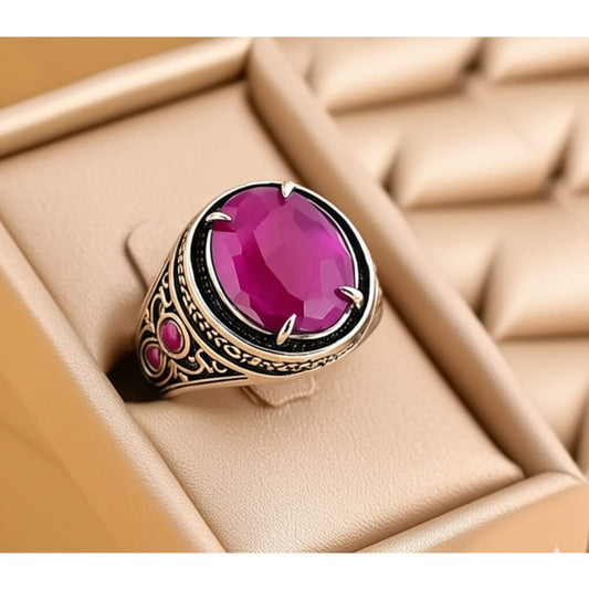 Men's ruby ring
