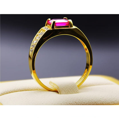 Men's ruby ring