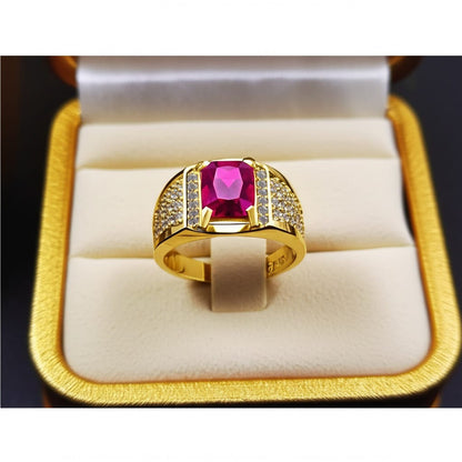 Men's ruby ring