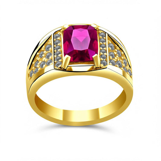 Men's ruby ring