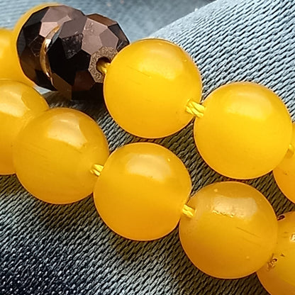 Yellow agate counting beads (tasbih)