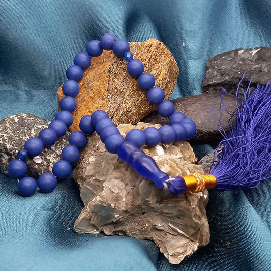Lapis stone counting beads (tasbih)