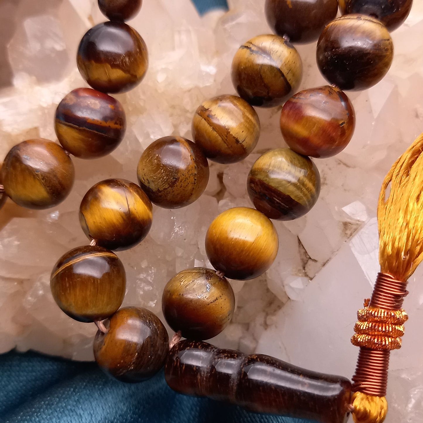 Tiger"s eye counting beads (tasbih)