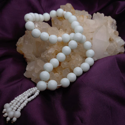 White agate counting beads (tasbih)