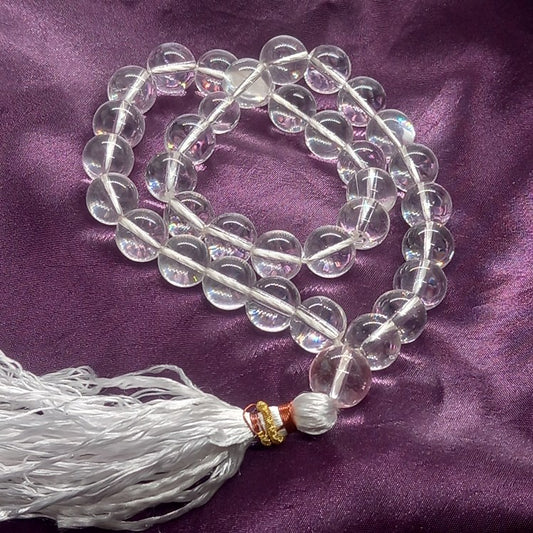 White crystal counting beads (tasbih)