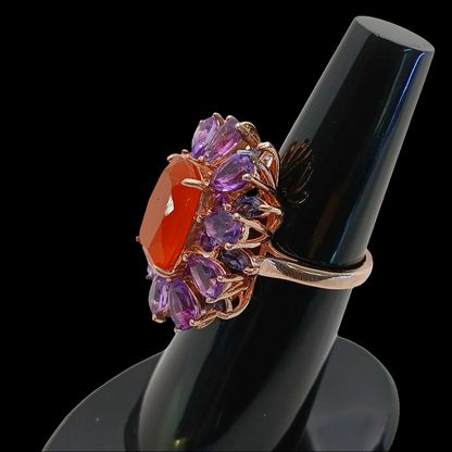 Women's Ruby Ring with real Amethyst